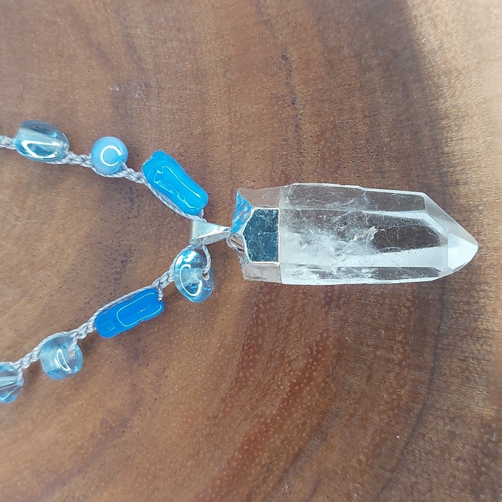 Handcrafted Quartz Crystal Necklace by Rust Belt Raised - Picture 12 of 16